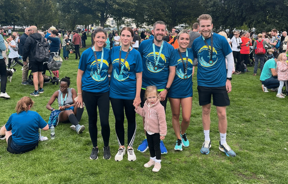 Compass Associates - Great South Run team 2022 after having completed the race