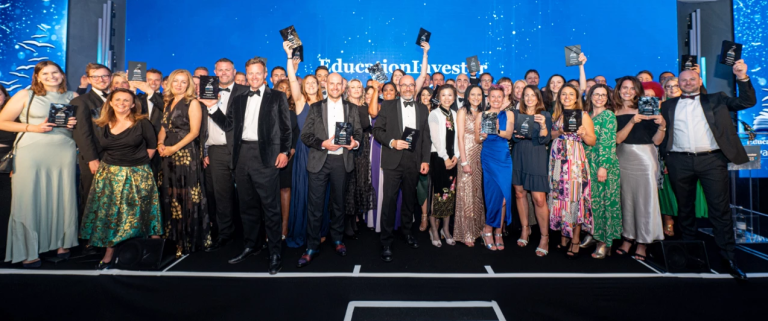 Group photo of winners at Education Investor Awards